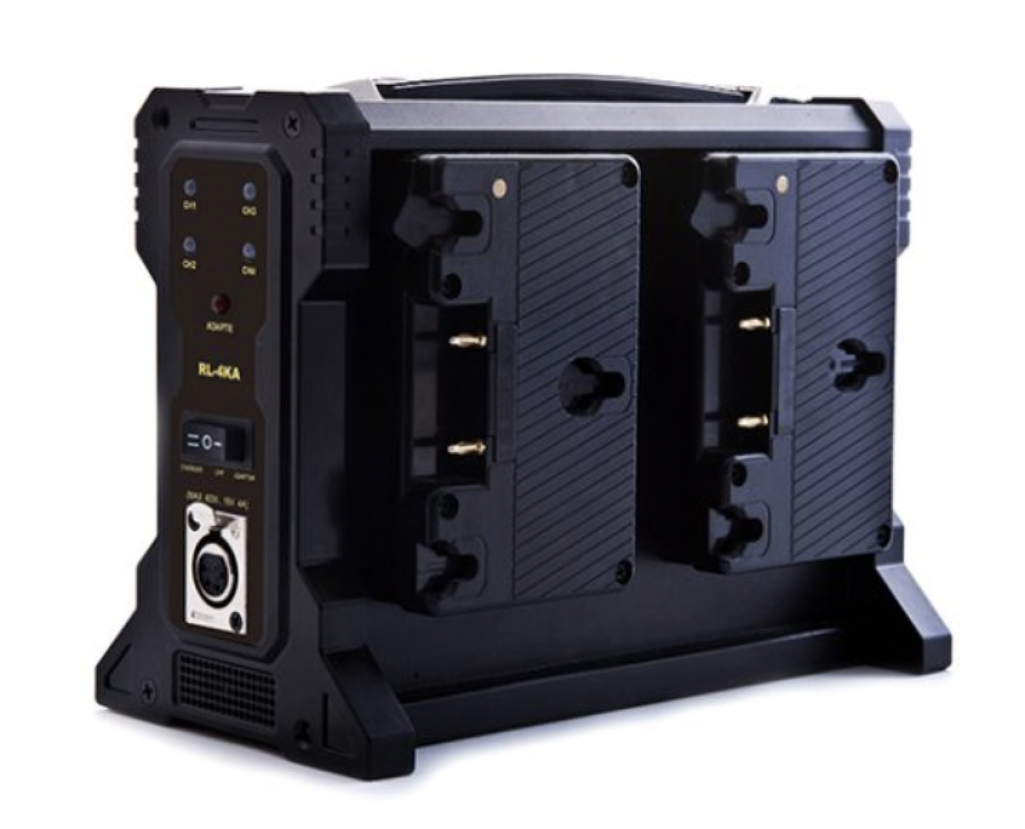 Rolux 4 Bank AB / Gold Mount Battery Charger