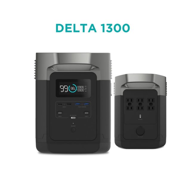 ECOFLOW DELTA 1300 Battery with Inverter with 1800w Continuous 120v AC Power