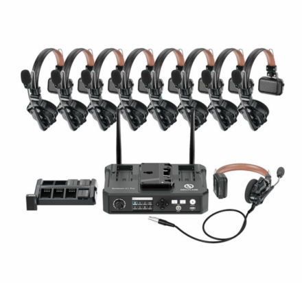 Hollyland Solidcom C1 Pro-Hub8S ENC 9-Person Full-Duplex Wireless Intercom System with Hub (1.9 GHz)