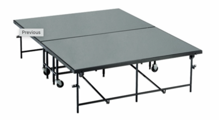 Mobile Folding 6' X 8' Stage